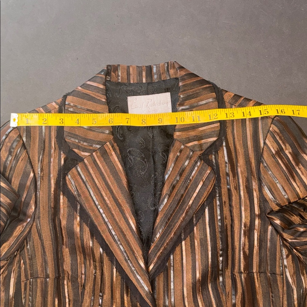 Earl Rutenberg Collection Striped Blazer Jacket - Picture 14 of 17